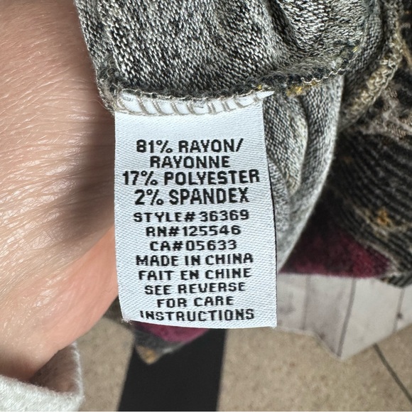 Habitat Multicolor Floral Knit Scoopneck Top Size Large - Picture 7 of 8